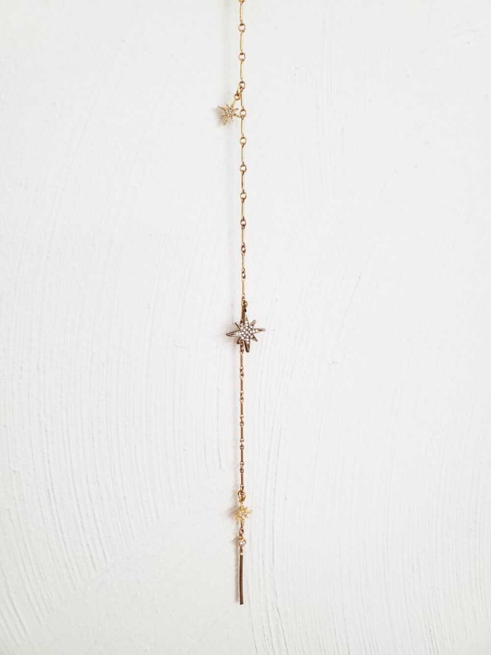 Lucky Star Jewels Necklace Gold Star Lariat Jewelry NWOT